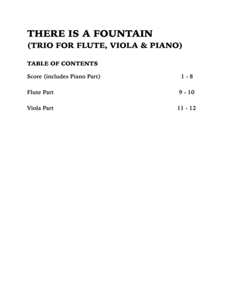 There is a Fountain (Trio for Flute, Viola and Piano) image number null