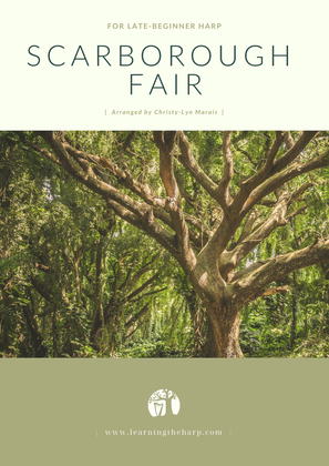 Book cover for Scarborough Fair - Late-Beginner for Harp