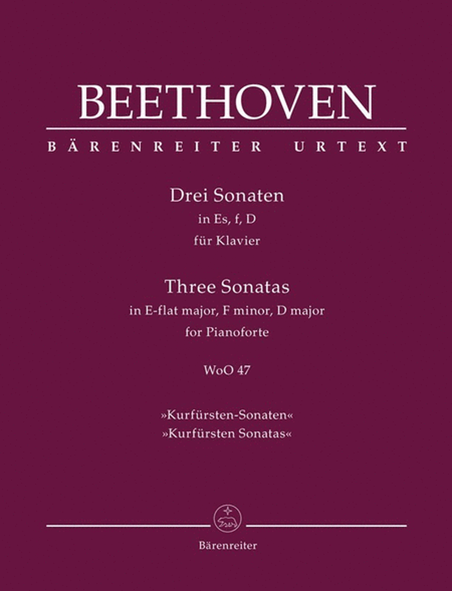 Beethoven - 3 Sonatas E Flat/F Min/D Min Woo 47