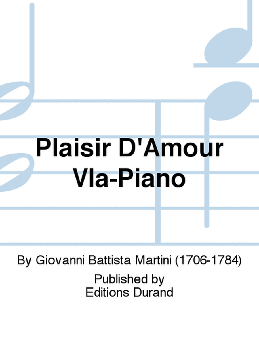 Plaisir D'Amour Vla-Piano