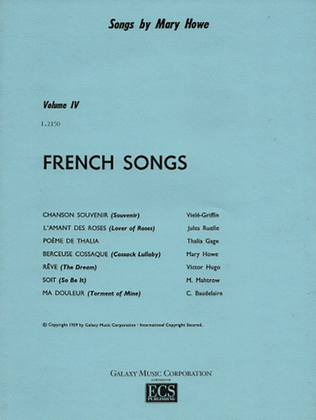 Book cover for French Songs