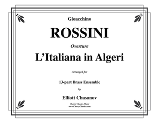 Book cover for Italian Girl in Algiers Overture for 13-piece Brass Ensemble