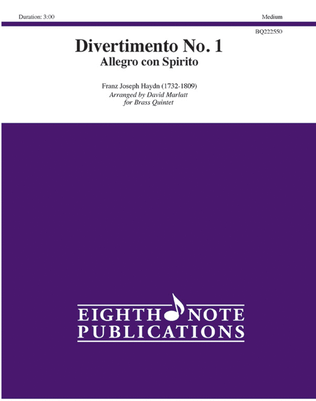Book cover for Divertimento No. 1