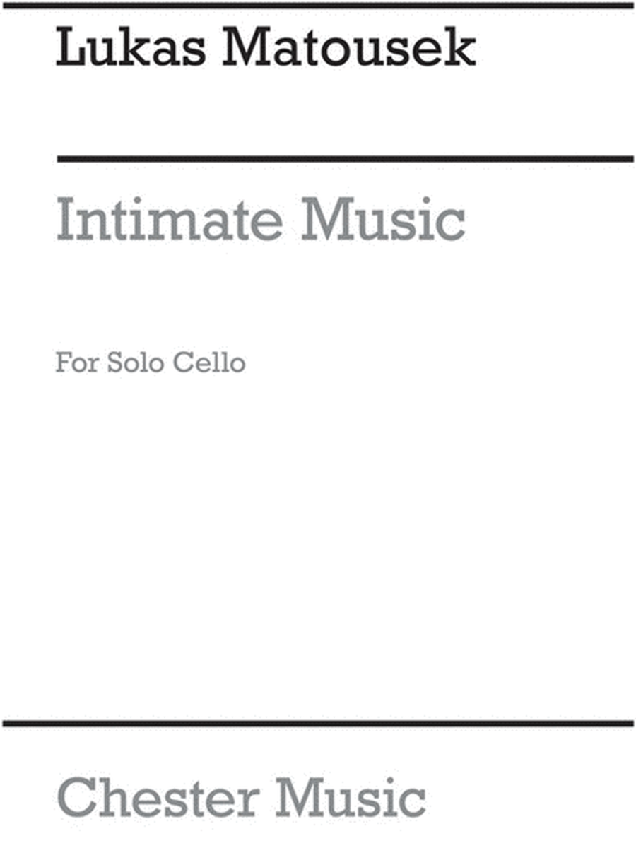 Matousek Intimate Music Cello(Arc)