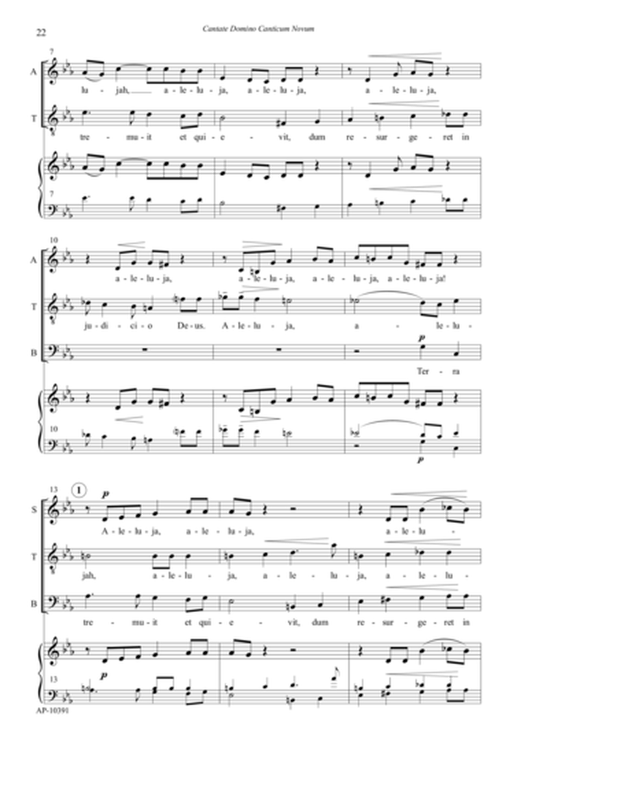 Cantata Domino Canticum Novum -5 Easter Songs - SATB choir, a cappella