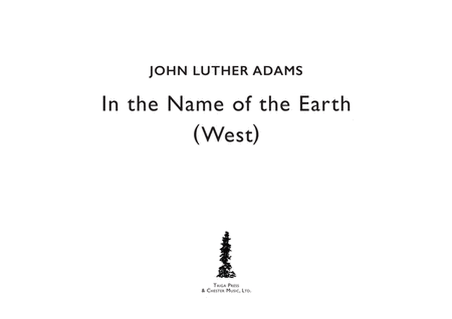 In The Name Of Earth - West