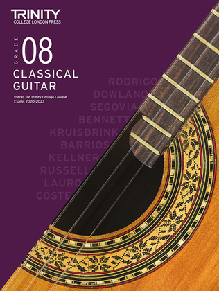 Book cover for Classical Guitar Exam Pieces 2020-2023: Grade 8