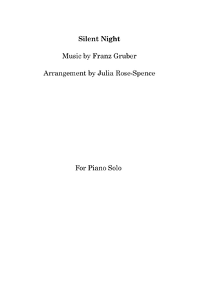 Book cover for Silent Night for Piano Solo (Intermediate)