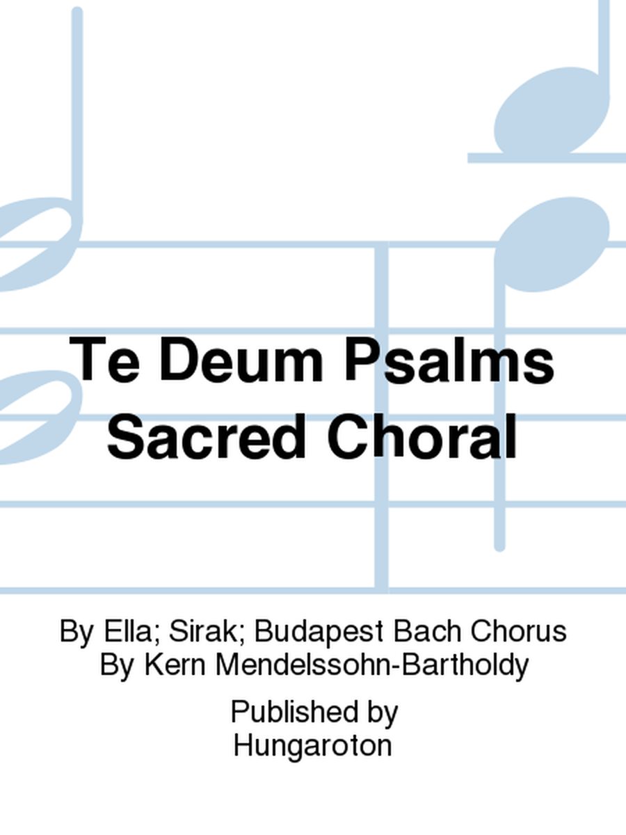 Te Deum Psalms Sacred Choral image number null