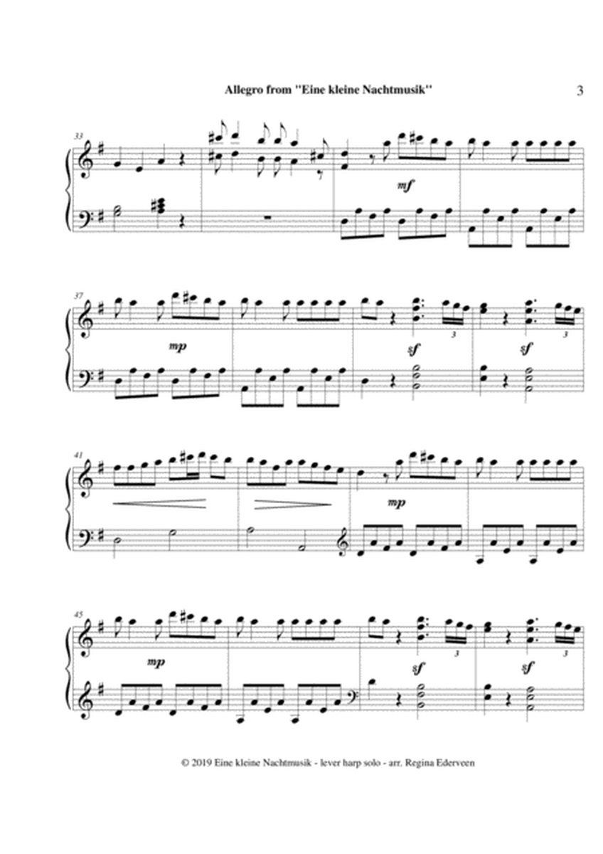 Allegro from ''Eine Kleine Nachtmusik'' (Mozart) - lever harp solo image number null