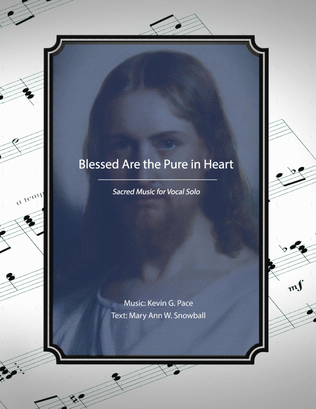 Book cover for Blessed Are the Pure in Heart, sacred music for vocal solo
