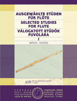 Book cover for Selected Studies for Flute – Volume 1
