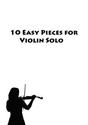 Book cover for 10 Easy Pieces for Violin Solo