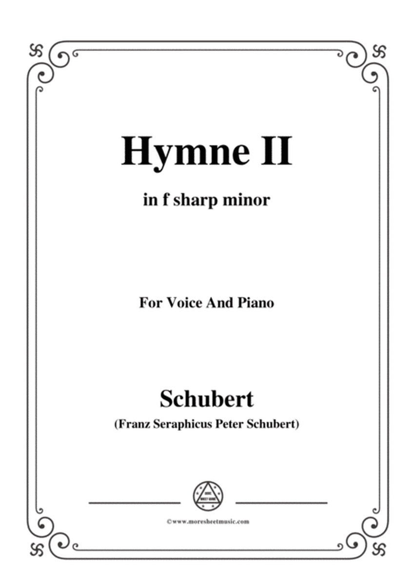 Schubert-Hymne(Hymn II),D.660,in f sharp minor,for Voice&Piano image number null