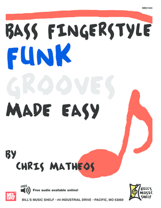 Book cover for Bass Fingerstyle Funk Grooves Made Easy