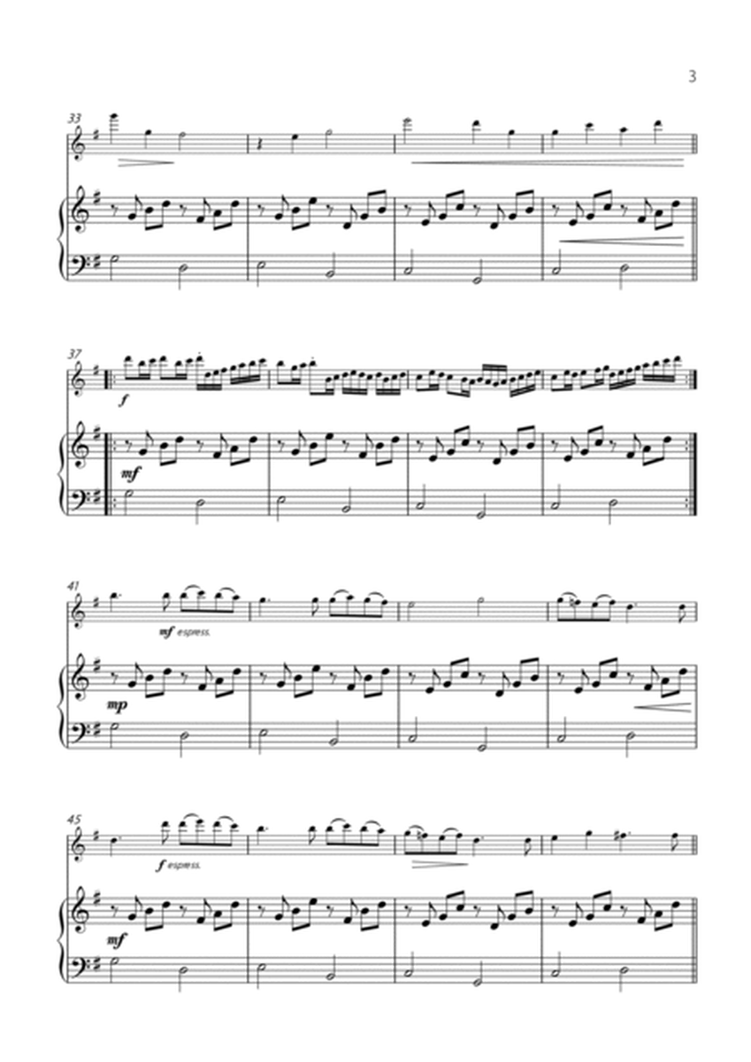 "Canon" by Pachelbel - EASY version for FLUTE SOLO with PIANO image number null
