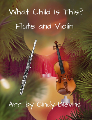 Book cover for What Child Is This? for Flute and Violin Duet