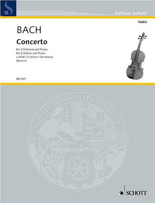 Book cover for Concerto C Min 2 Violins/piano
