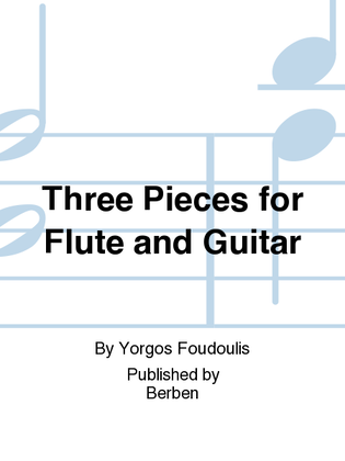 Book cover for Three Pieces for Flute and Guitar