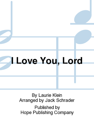 Book cover for I Love You, Lord