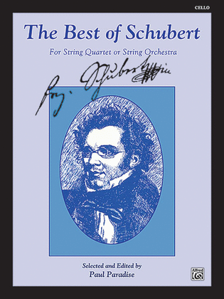 Book cover for The Best of Schubert (For String Quartet or String Orchestra)