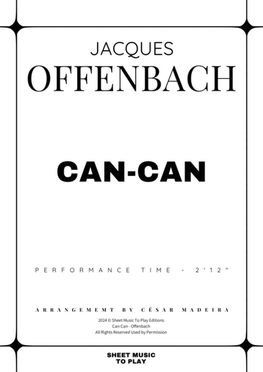 Offenbach - Can-Can - Piano Solo (Full Score) image number null