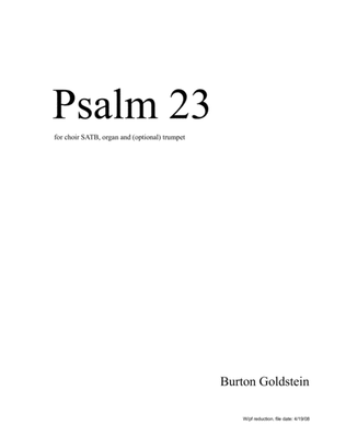 Book cover for Psalm 23