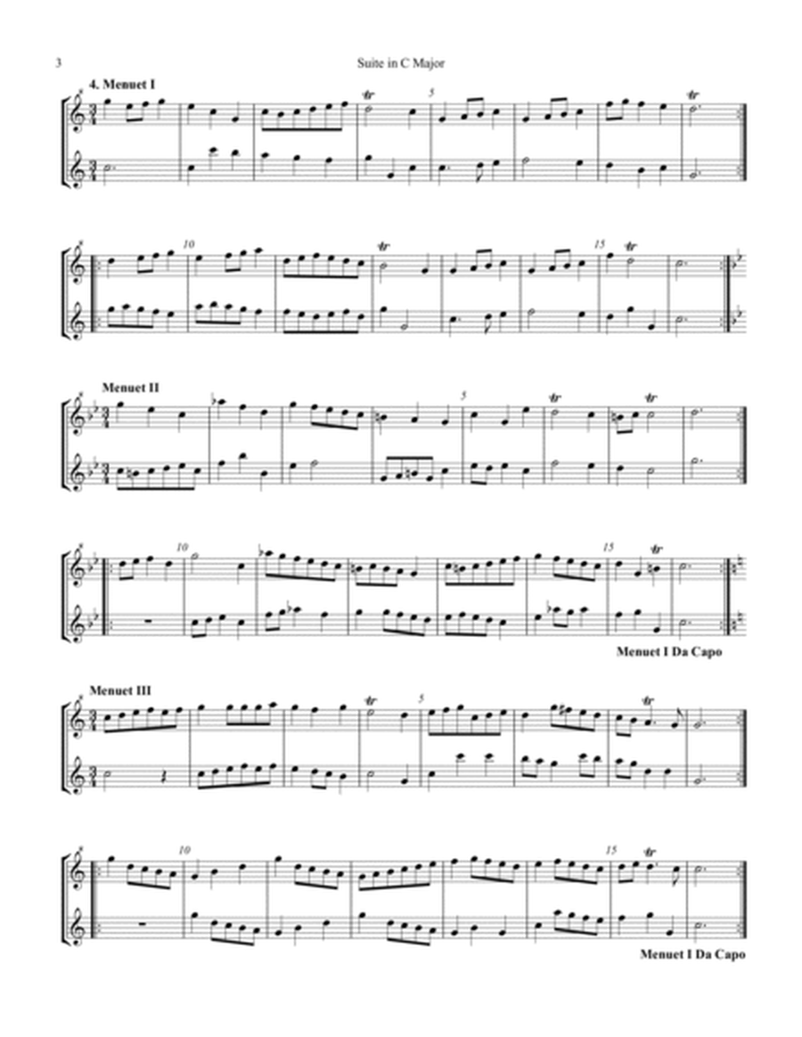 Suite in C Major for recorder duet image number null