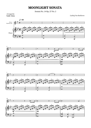 Moonlight Sonata for Alto Sax and Piano Accompaniment