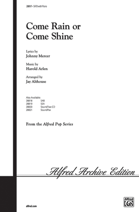 Book cover for Come Rain or Come Shine