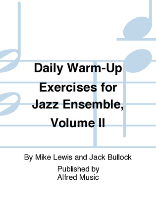 Book cover for Daily Warm-Up Exercises for Jazz Ensemble, Volume II