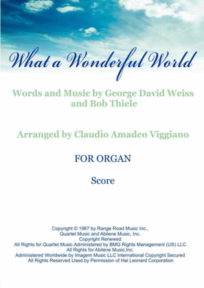 Book cover for What A Wonderful World