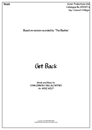 Book cover for Get Back