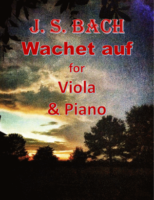 Book cover for Bach: Wachet auf for Viola & Piano