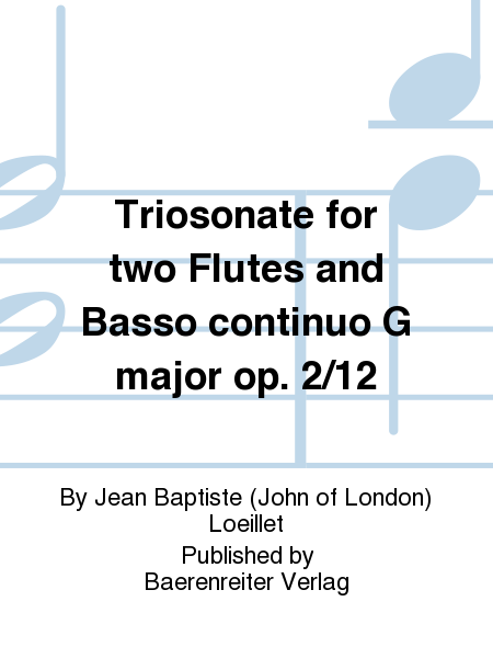 Triosonate fur zwei Floten und Basso continuo