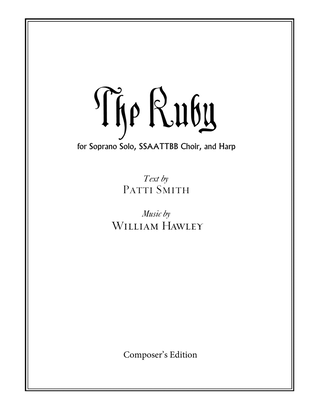 Book cover for The Ruby (Full Score Only)