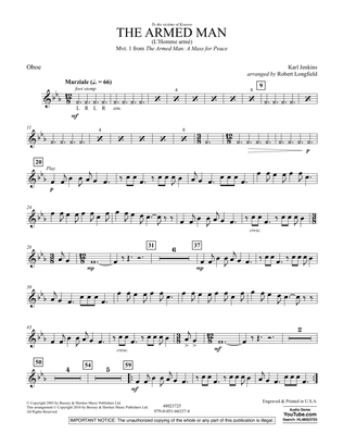 Book cover for The Armed Man (from A Mass for Peace) (arr. Robert Longfield) - Oboe