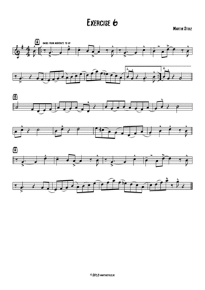Book cover for Jazz Exercise 6 Alto Saxophone