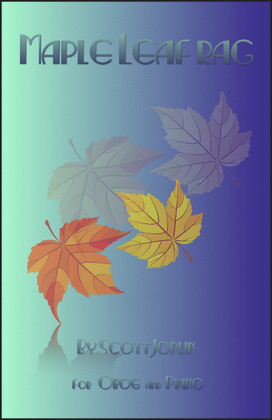 Book cover for Maple Leaf Rag, by Scott Joplin, for Oboe and Piano