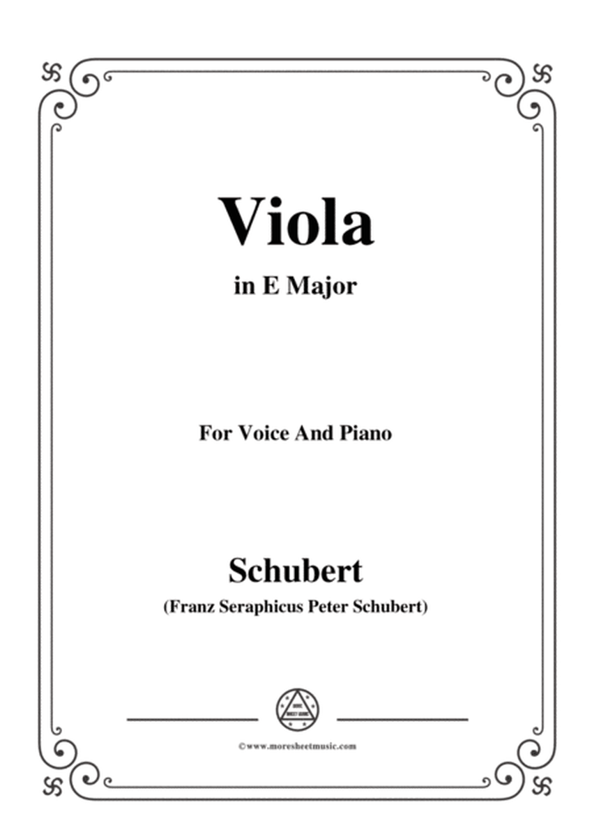 Schubert-Viola(Violet),Op.123(D.786),in E Major,for Voice&Piano image number null