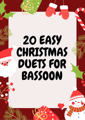 20 Easy Christmas Duets for Bassoon