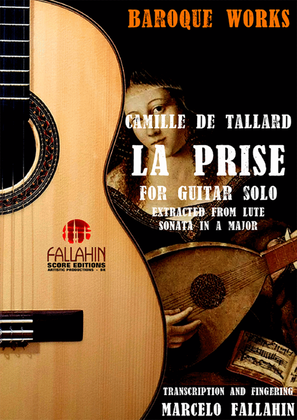 Book cover for LA PRISE - CAMILLE DE TALLARD - FOR GUITAR SOLO