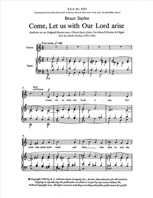 Book cover for Come, Let Us with Our Lord Arise