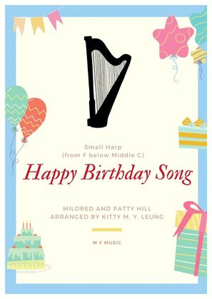Book cover for Happy Birthday Song - Small Harp (from F below Middle C)