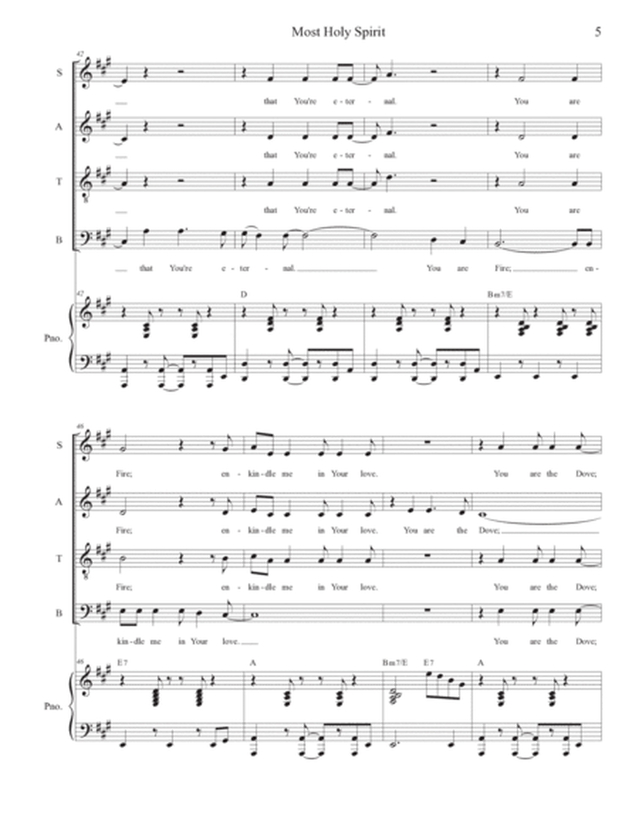 Most Holy Spirit (Vocal Quartet - (SATB) image number null