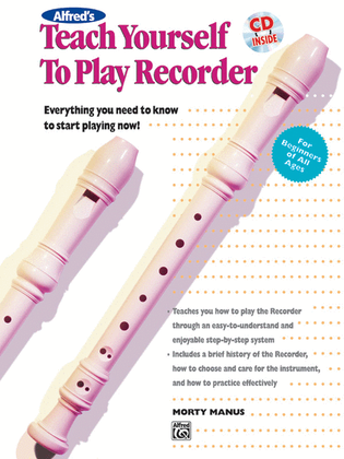Book cover for Teach Yourself To Play Recorder - Book/CD
