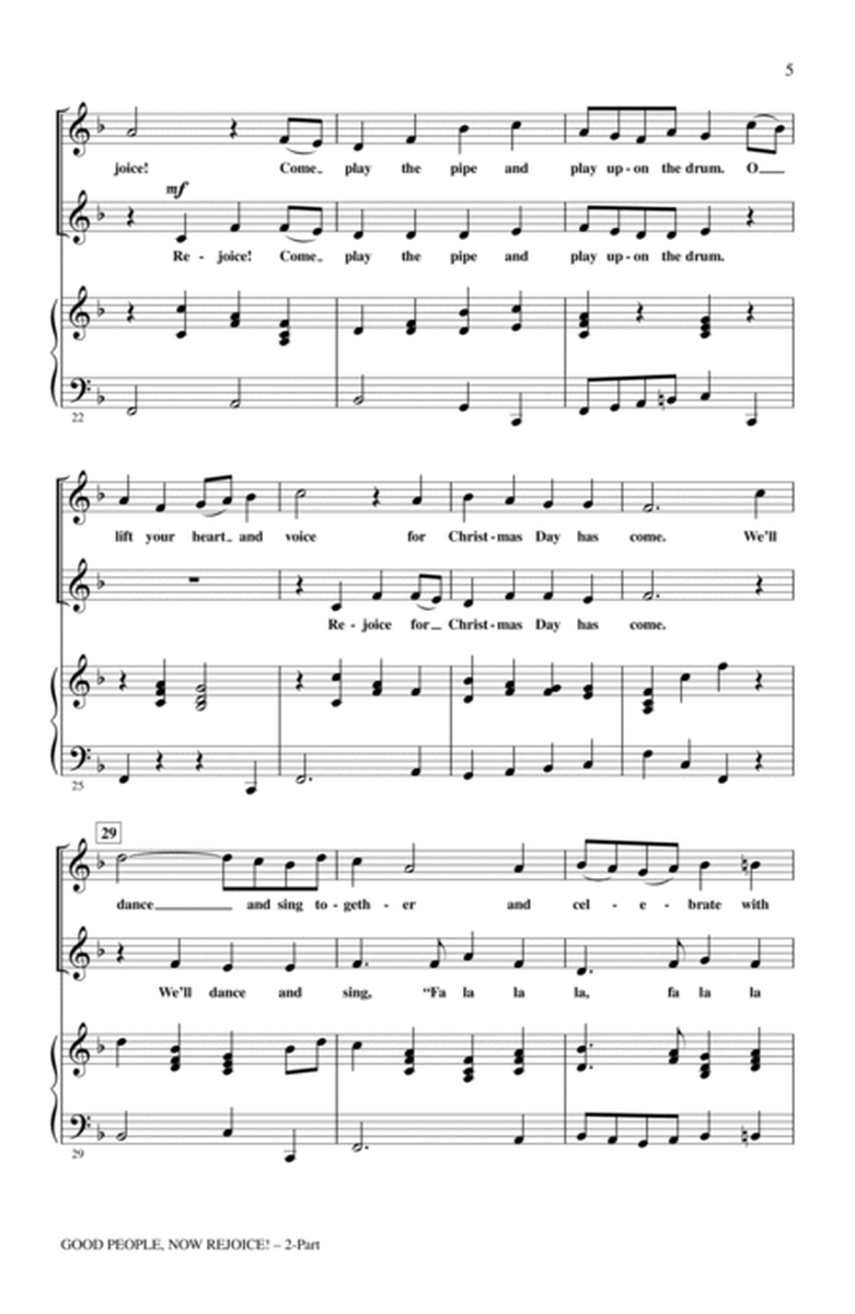 Good People, Now Rejoice! by Mary Donnelly 2-Part - Digital Sheet Music