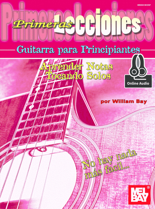 Book cover for Primeras Lecciones Guitarra para Principiantes: Aprender Notas / Tocando Solos