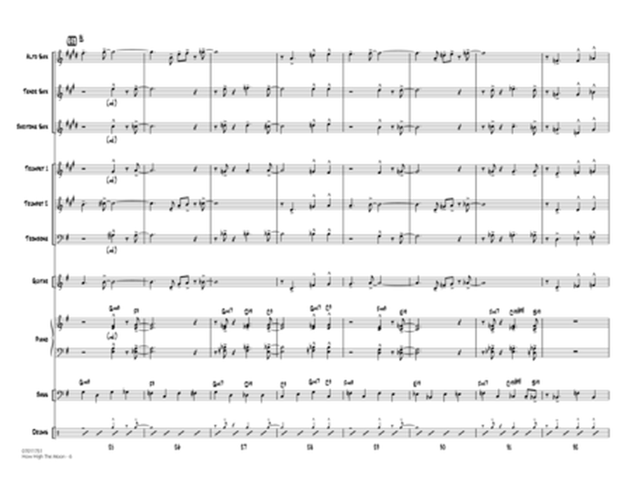 How High The Moon - Conductor Score (Full Score)