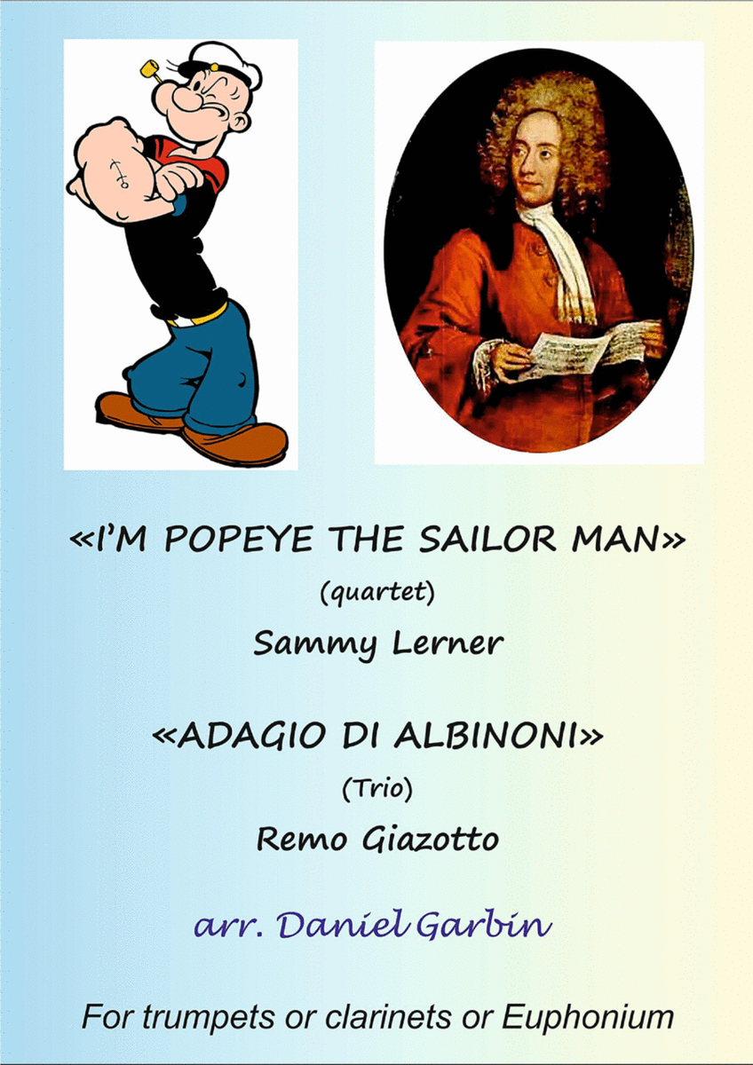 I'm Popeye The Sailor Man - Score Only by Sammy Lerner Small Ensemble - Digital Sheet Music